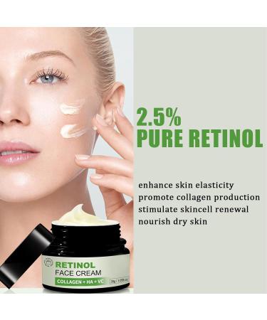 Retinol Face Cream Collagen Boost Face Moisturiser Firming Night Cream for Repair Anti Aging Face Cream for Women Deep Hydrating & Anti Wrinkle & Lift Sagging Skin Retinoid Cream-Smooth Fine LInes - Buy Online on GoSupps.com