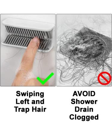 Ruilonghai Hair catcher for the shower drain strainer silicone hair trap for the shower hair collector for bathroom bath bedroom kitchen reusable and practical installation White - Buy Online on GoSupps.com