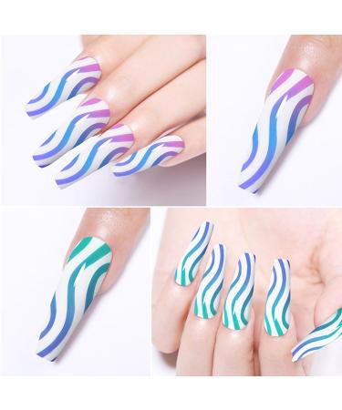 Mirror Effect Gel Nail Polish color for girls Metalic Liner gel polish for women girls gift with thin brush nail polish water proof (Colour Changing-01) - Buy Online on GoSupps.com