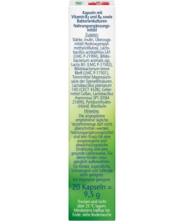 Double Heart Lacto-Pro: 20 Vegetarian Capsules with Bifidobacteria & Vitamins B2 & B6 for Immune Support - 2 Pack - Buy Online on GoSupps.com