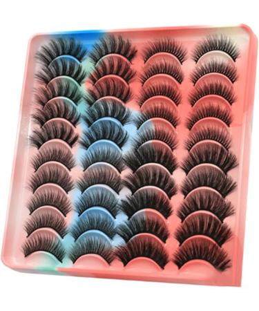Soft Lightweight 3D False Eyelashes Long Lasting Faux Eyelashes Comfortable Black Cross Style Suitable for Daily Makeup Parties Stage - Buy Online on GoSupps.com