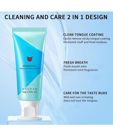 Rolempon Gums Tongue Cleaner Kit - Natural Mint Gel for Fresh Breath | Ergonomic Design Safe for Adults & Kids - Buy Online on GoSupps.com