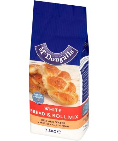 McDougalls White Bread and Roll Mix - 1x3.5kg - Buy Online on GoSupps.com