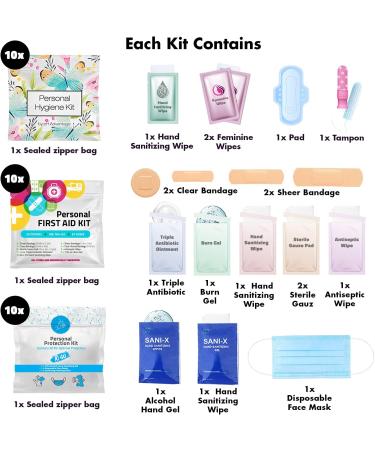 Just in Case Variety Pack | 30 Assorted Charity Kits for Natural Disasters & Homeless | Gift of Convenience for Friends & Family in Need (Butterfly & Multi) - Buy Online on GoSupps.com