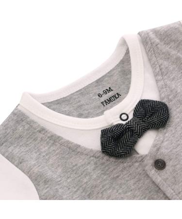 Famuka Baby Boy Grey Suit Baptism Wedding Party Outfit | 0-3 Months - Buy Online on GoSupps.com