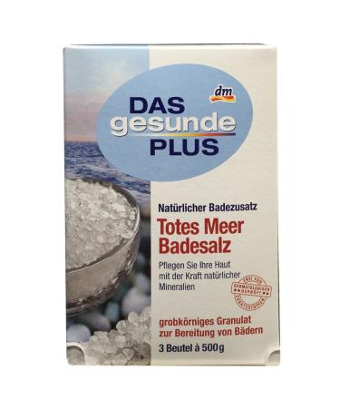 THE healthy PLUS Dead Sea Bath Salt (3 bags of 500g each)