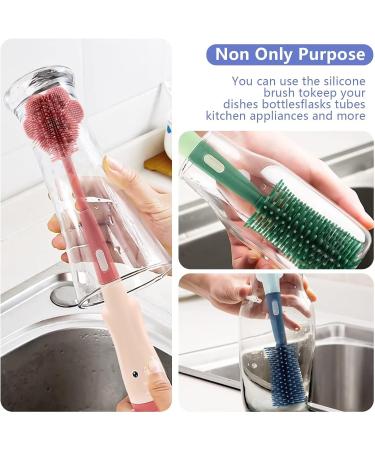 3-in-1 Red Baby Bottle Cleaning Brush Kit - For Bottles, Nipples, and More - Buy Online on GoSupps.com