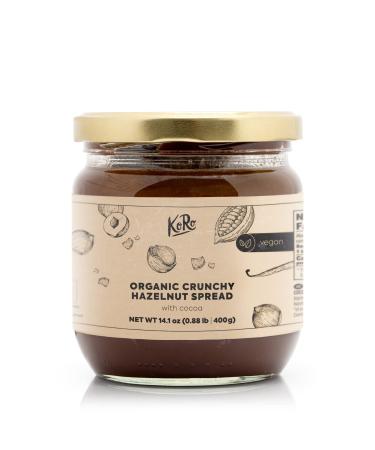 KoRo - Crunchy organic hazelnut spread with cocoa - crunchy - without palm oil - plant based Organic Crunchy Hazelnut Spread with Cocoa