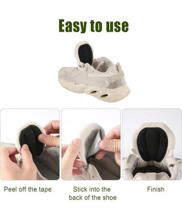 Buy 2 Pairs Shoe Filler Tongue Pads - Invisible Forefoot Cushion Mat & Non-Slip Size Reducer for Men & Women | Self-Adhesive Black Felt Accessories - Buy Online on GoSupps.com