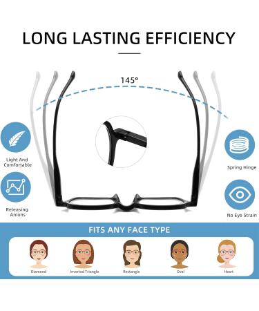 Blue Light Blocking Reading Glasses for Men & Women - Stylish UV400 Eyeglasses 5 Pack Mix - Perfect for Computer Use - Buy Online on GoSupps.com