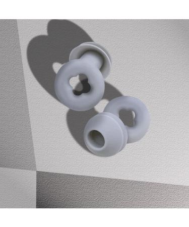 Premium Ear Plugs for Sleeping | 2 Pairs Silicone Noise Cancelling Earplugs | 35dB Noise Reduction for Kids & Adults | Ideal for Concerts & Swimming | Grey & Black - Buy Online on GoSupps.com