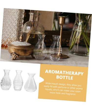 STOBAZA 3pcs Wide Mouth Aromatherapy Bottles - Essential Oil Diffuser Set for Fragrance Release | Mini Perfumes & Practical Aroma Diffuser Glass Bottles - International Shipping Available - Buy Online on GoSupps.com