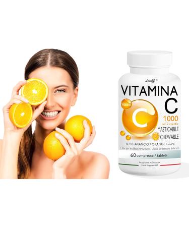 Vitamine C Line diet| 60 comprim s croquer | go t orange| haut dosage | antioxydant - Buy Online on GoSupps.com