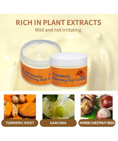 LANGYA 2Pcs Slimming Hot Cream for Women Firming Body Lotion Body Sculpting Cellulite Workout Cream for Exercise Weight Loss Cream Belly Turmeric Lotion for Women Men - Buy Online on GoSupps.com