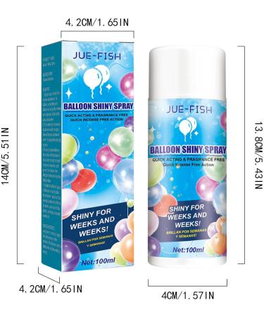 Aerosol Balloon Spray - 100ml Balloon High Shine Spray for Balloons Quick Apply Long Lasting Balloon Brightener Spray 1 Pack - Buy Online on GoSupps.com