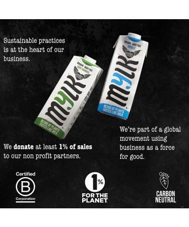 Rebel Kitchen - Barista Mylk - Organic Milk Alternative Free From Dairy - 6x 1 Litre - Carbon Neutral - Plant Based Barista Milk - Vegan Certified - Buy Online on GoSupps.com