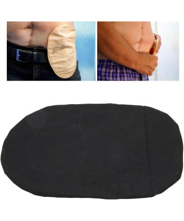 Cryfokt Black Washable Ostomy Bag - Soft Lightweight Cotton Colostomy Pouch Cover for Men and Women - Round Opening, Ileostomy Care Protector - Buy Online on GoSupps.com