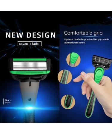 Multi-Head Shaving Set - 7 Interchangeable Options Non-Slip Grip | Enhance Your Grooming Routine - Buy Online on GoSupps.com