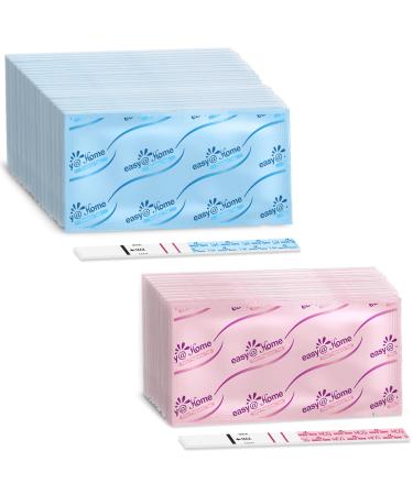 Ovulation & Pregnancy Test Strips Kit: EasyHome 100 Ovulation Tests 20 Pregnancy Tests Powered by Premom Ovulation APP | 100LH + 20HCG