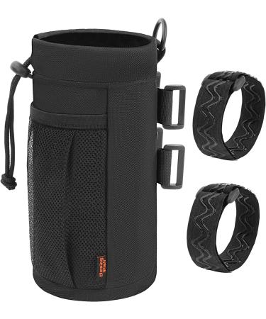 Desing Wish Insulated Bike Water Bottle Holder - 16-24oz Black Medium - Non-Slip Straps - Multiple Installation Methods - for Mountain, Road Bike, eBike, Scooter - Buy Online on GoSupps.com