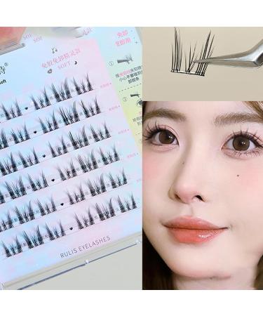 Frifer Glue Lashes Press On Lashes - Glueless Lashes Press and Go | DIY Eyelash Extensions Kit Long-Lasting Natural DIY Lash Extensions for 3D Natural Eye Makeup Nature - Buy Online on GoSupps.com