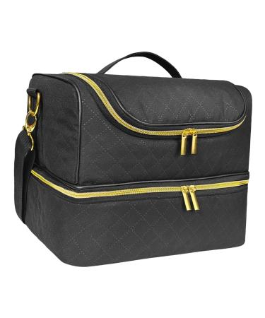 G n rique Gel polish organizer nail polish organizer bag nail kit bag the double-layer nail polish organizer bag contains 60 bottles and a UV nail lamp