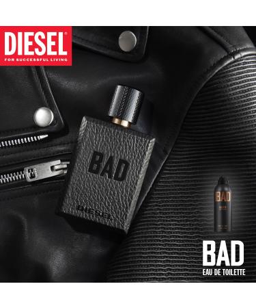 Diesel Bad Deodorizing Body Spray for Men Seductive Fresh Masculine and Sexy Scent Notes of Bergamot Tobacco and Caviar Accord - Buy Online on GoSupps.com