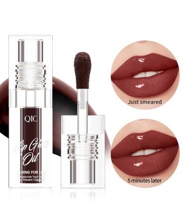Shop Vegan Lip Plumping Gloss: Waterproof Long-Lasting Moisturizing Lip Oil in Clear Black Cherry & Black | Hydrating Liquid Lipstick - Buy Online on GoSupps.com