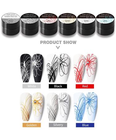 scyca Spider Gel for | Multipurpose Gel Art Nail Polish Wire Drawing Nail Gel | Elastic Gel Nail Polish Liner Gel Liner for Natural Nails False Nails - Buy Online on GoSupps.com
