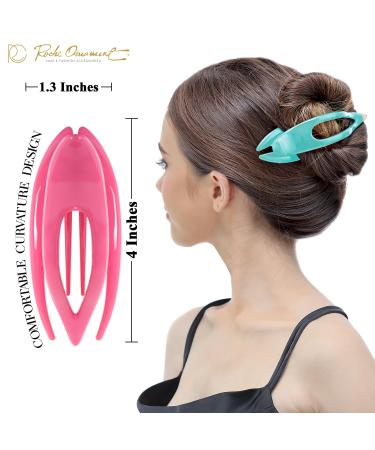 Buy RC Roche 6-Piece French Curved Hair Clips - High Quality Firm Support Pastel Colors for Women & Girls - International Shipping Available - Buy Online on GoSupps.com