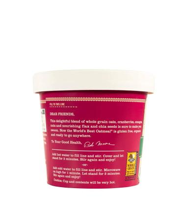 BOBS RED MILL Organic Cranberry Orange Oatmeal Cup - 2.47 OZ | Healthy Breakfast Option - Buy Online on GoSupps.com