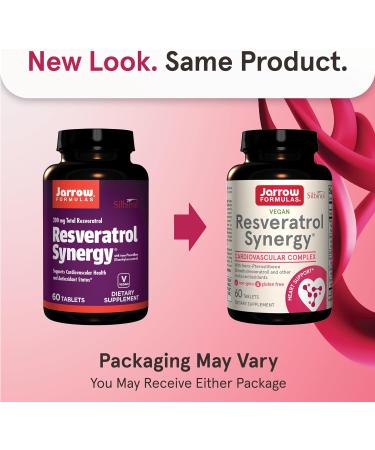 Jarrow Formulas Resveratrol Synergy - 60 Natural Tablets for Antioxidant Support - Buy Online on GoSupps.com