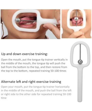  Tongue Tip Exercise Device - U-Shaped Oral Muscle Trainer for Flexibility | Strengthen Tongue for Men & Women - White  - Buy Online on GoSupps.com