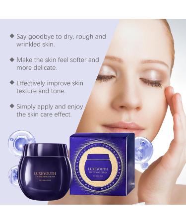 ARANYA LUXEYOUTH Tightening Cream with Glycerin Palmitoyl Tripeptide-5 and Acetyl Hexapeptide-8 Anti-Wrinkle Firming Moisturizer for All Skin Types 50g - Buy Online on GoSupps.com