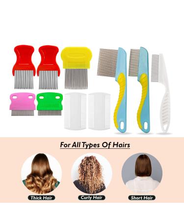 Stainless Steel Head Nit Comb - 10x Pack for Pets, Kids & Adults | Effective Lice & Nits Removal - Buy Online on GoSupps.com