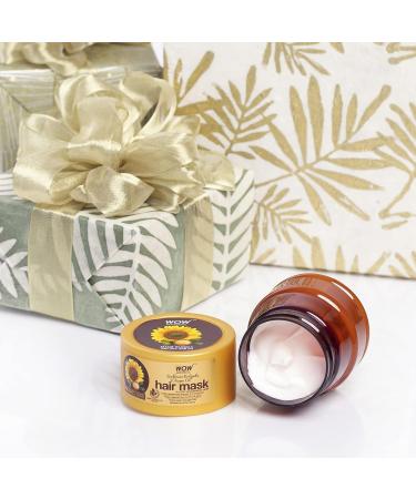 WOW Skin Science Sunflower & Argan Oil Hair Mask - Hydrating Moroccan Argan Oil Hair Mask | Deep Conditioning Treatment for Dry, Damaged Hair - 200ml - Buy Online on GoSupps.com