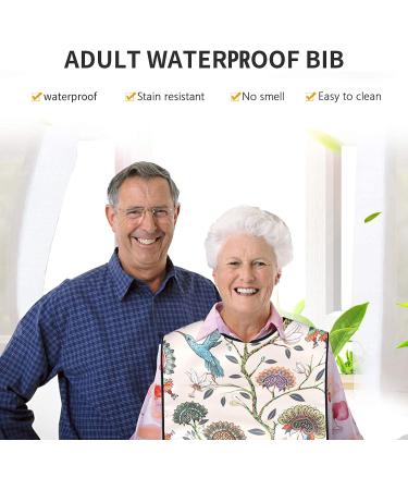 Newthinking 3 Pack Adult Bibs with Crumb Catcher - Washable & Reusable Clothing Protectors for Elderly, Disabled - Ideal for Eating - Buy Online on GoSupps.com
