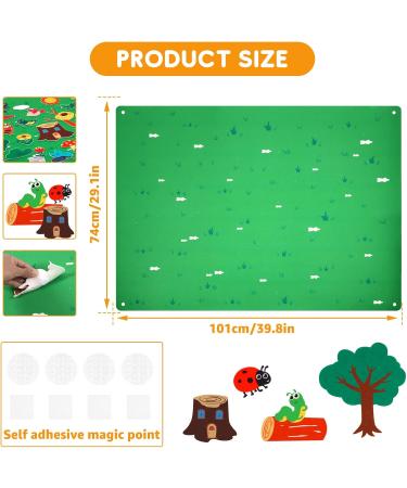 Ospalem 3.3ft Farm Animals Filz Story Board Set - Interactive Early Learning Play Set for Toddlers & Children - Buy Online on GoSupps.com