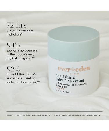 Evereden Nourishing Baby Face Cream 1.7 oz | Clean & Natural | Non-toxic, Fragrance-Free, Plant-based | Organic Ingredients - Buy Online on GoSupps.com