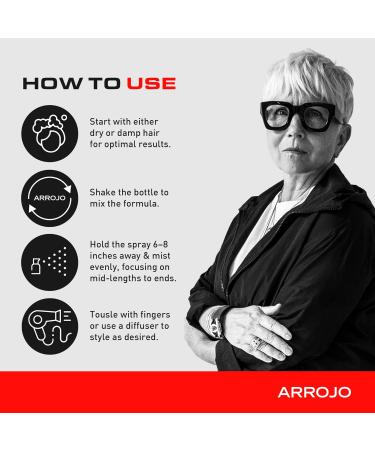 ARROJO Glint Shine & Texture Spray for Hair Hair Shine Spray for a Sun-Kissed Shine Texturizing Spray to Enhance Natural Texture Sulfate & Paraben-Free Hair Products (6.7 oz) - Buy Online on GoSupps.com