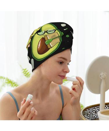 Super Absorbent Avocado Microfiber Hair Towel Wrap for Long Curly & Thick Hair Quick Dry Coral Velvet Hair Cap for Women - Buy Online on GoSupps.com