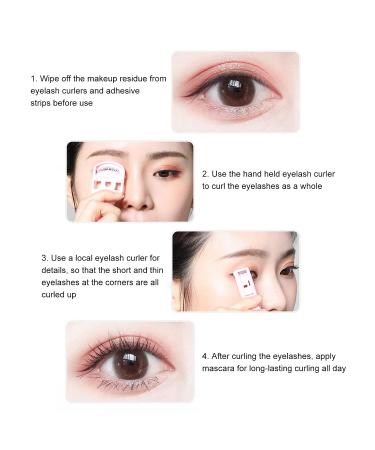 2-Part Sweet Eyelash Set - Portable Wide Angle Mini Curlers for Professional Lifting & Delicate Eyelashes (Violet) - Travel-Friendly Tool - Buy Online on GoSupps.com
