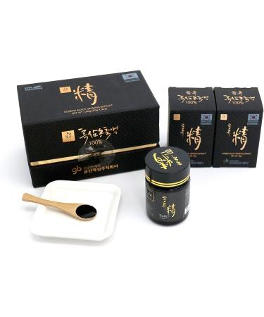 Korean Black Ginsenosides - 2 x 50g 100% Natural Concentrated Extract - 3 Months - High Saponin Content 80 mg/g - Ginsenosides Rg1 Rb1 Rg3 6 mg/g. Reinforced with Ginsenosisides Rg3 Rg5 and Rk1 - Buy Online on GoSupps.com