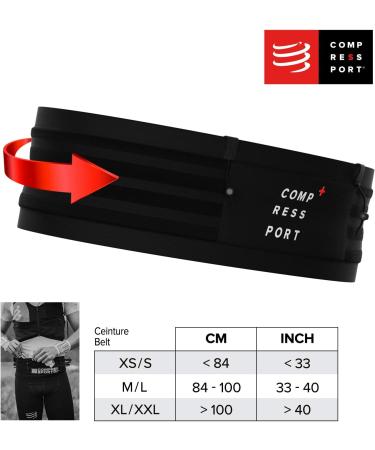 COMPRESSPORT Belt Pro Trail Running Medium/Large (38-44) Black - Support and Comfort - Buy Online on GoSupps.com