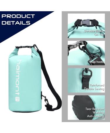 Haimont 10L Waterproof Dry Bag Backpack for Kayaking, Rafting, Boating & Fishing - Aqua Green with IPX8 Waterproof Phone Case - Buy Online on GoSupps.com