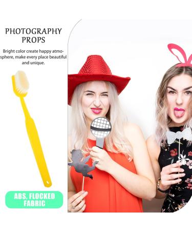 Giant Toothbrush Prop | POPETPOP Oversized Toothbrush for Halloween & Party Decor | Comically Large Yellow Toothbrush - Buy Online on GoSupps.com