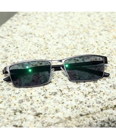 Buy +1.5 Brown Reading Glasses - UV400 Computer Glasses Resin Lenses with Spring Hinges Unisex Reading Aid for Eye Strain Relief - Buy Online on GoSupps.com