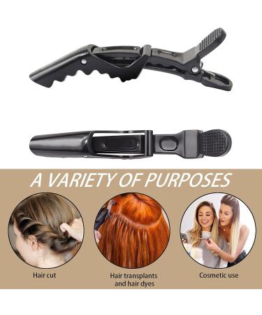 Yueci 5-Piece Crocodile Hair Clips - Professional Plastic Styling Clamps for Hairdressers & Salon Use - Buy Online on GoSupps.com