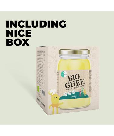 Go-Keto ORGANIC Ghee 500g | 100% Clarified Butter Certified Organic Ayurveda | Perfect for Keto Diet | Ideal for Cooking & - Buy Online on GoSupps.com