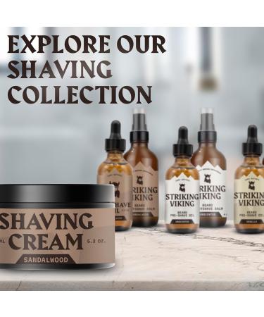 Striking Viking Shaving Cream 5.3 oz - Sensitive Skin Men s Shaving Cream - Sandalwood Scent - Ideal for All Skin Types - International Shipping Available - Buy Online on GoSupps.com
